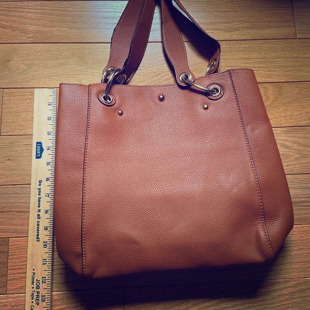 Brand new faux leather brown tote